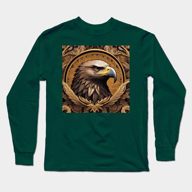 Eagle Long Sleeve T-Shirt by likbatonboot